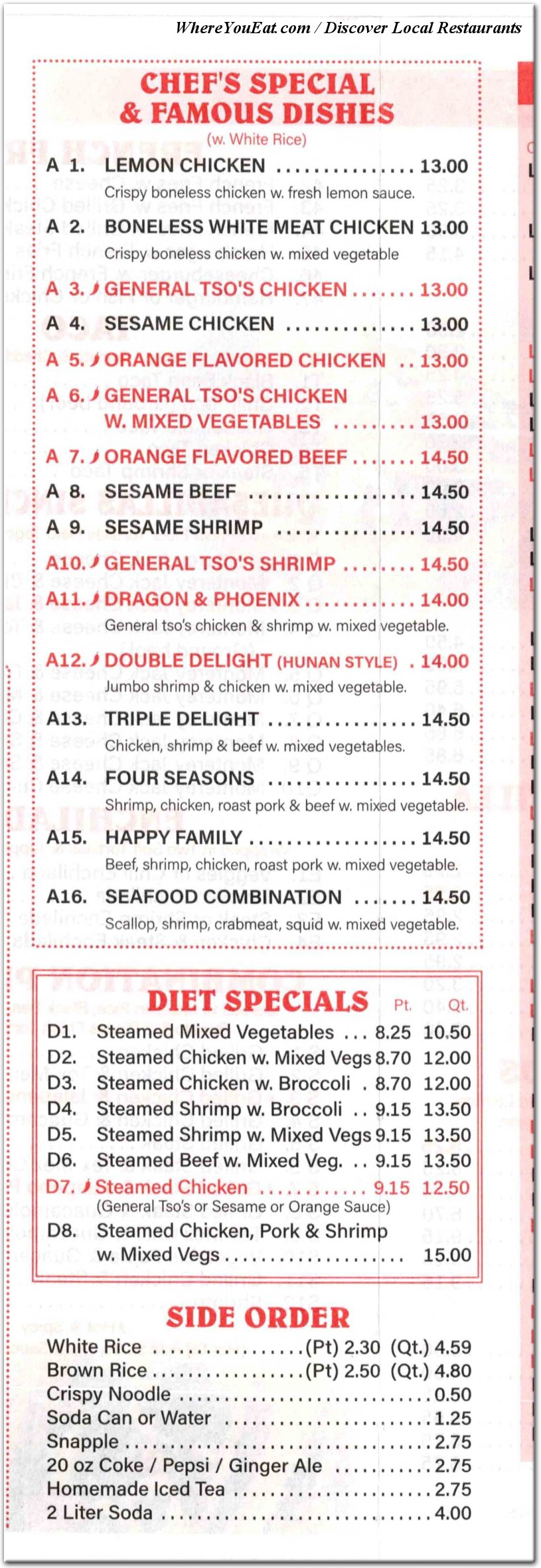 menu image