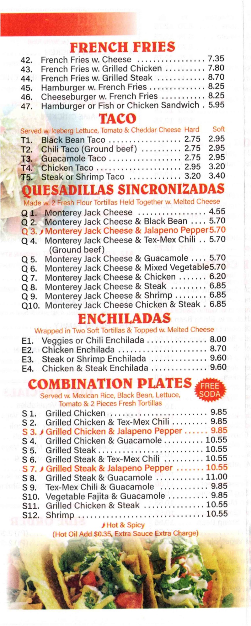 menu image