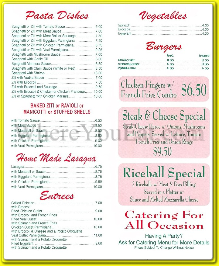 menu image