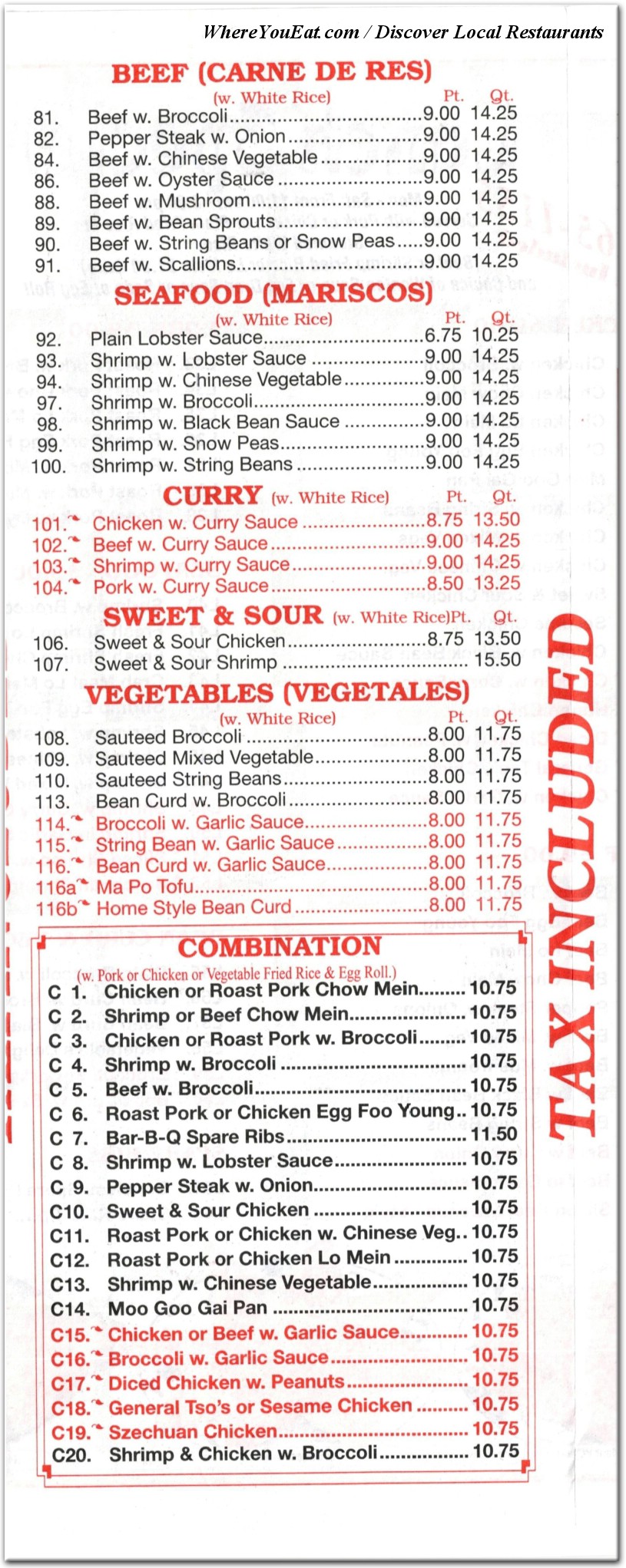 menu image