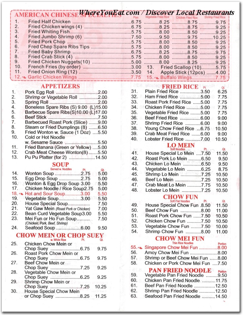 menu image