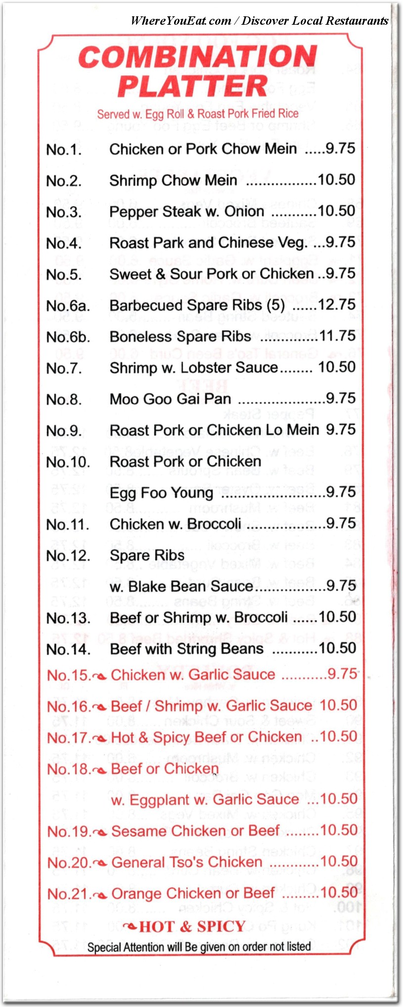 menu image