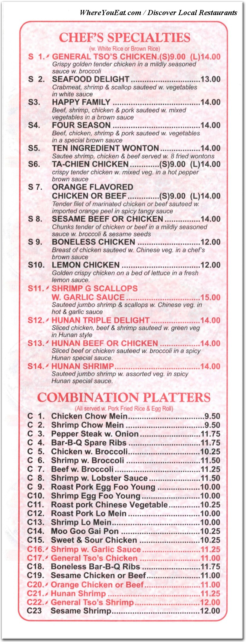 menu image