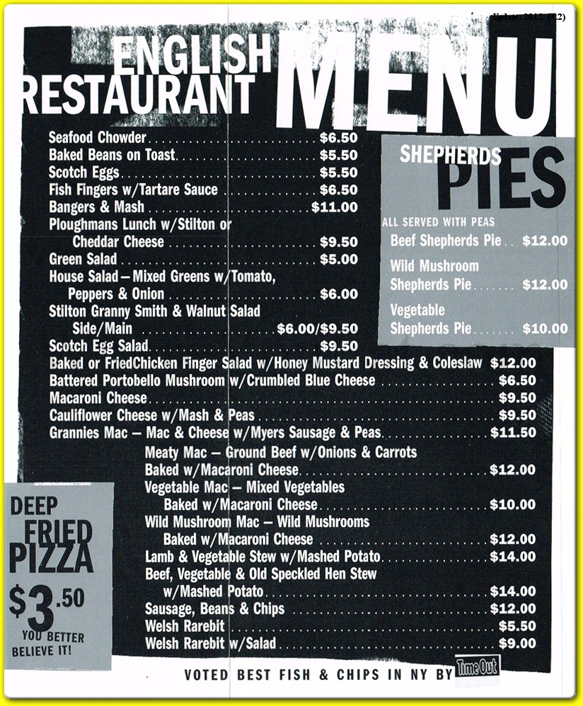 menu image