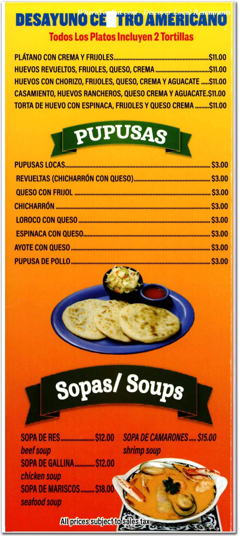 menu image