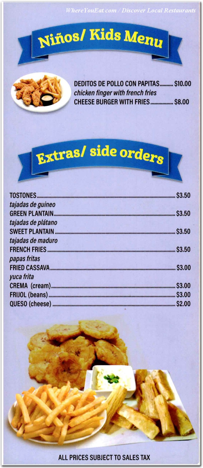 menu image