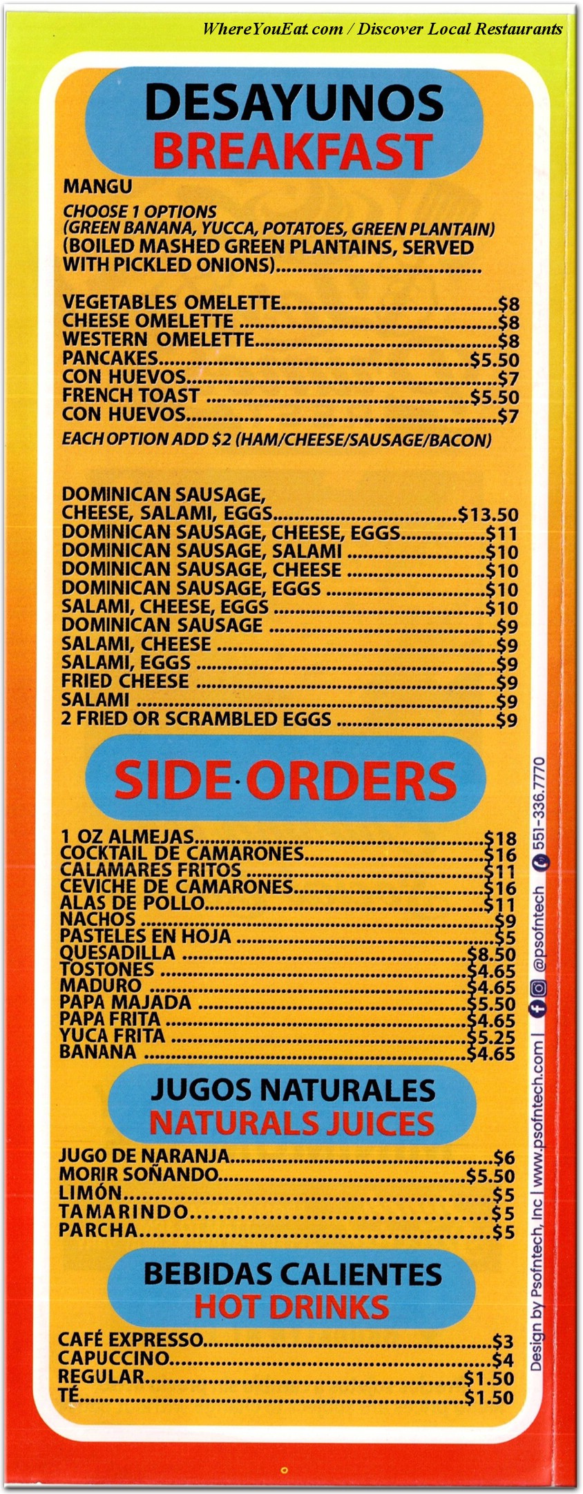 menu image