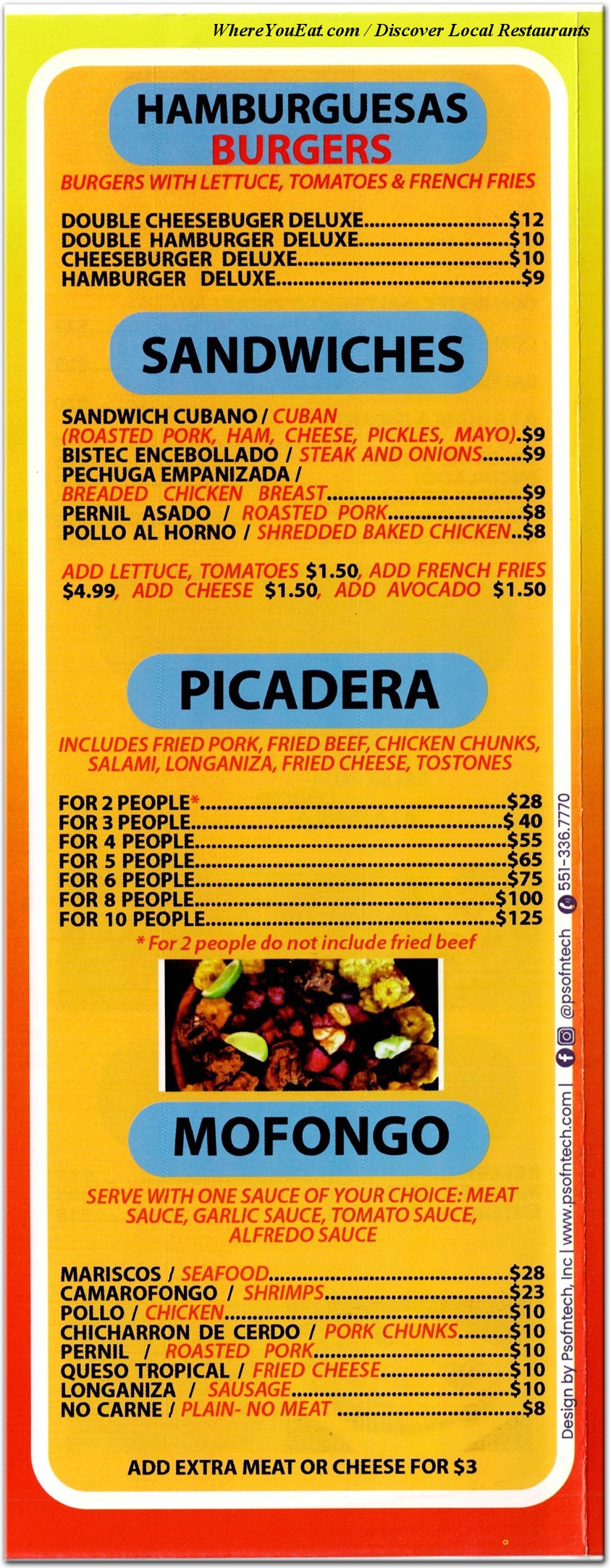 menu image