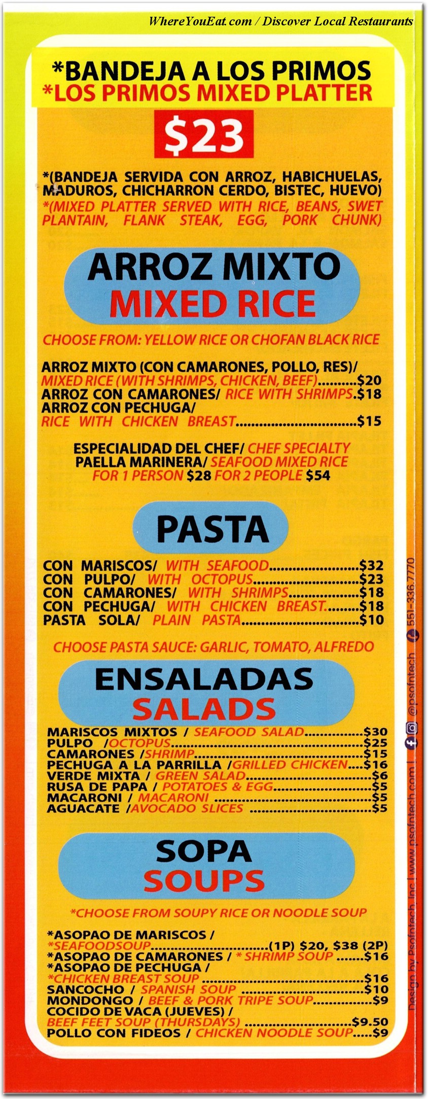 menu image
