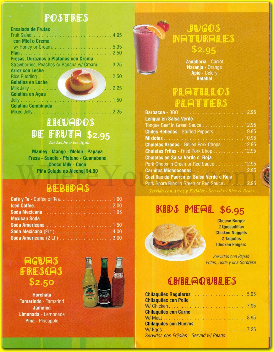 menu image