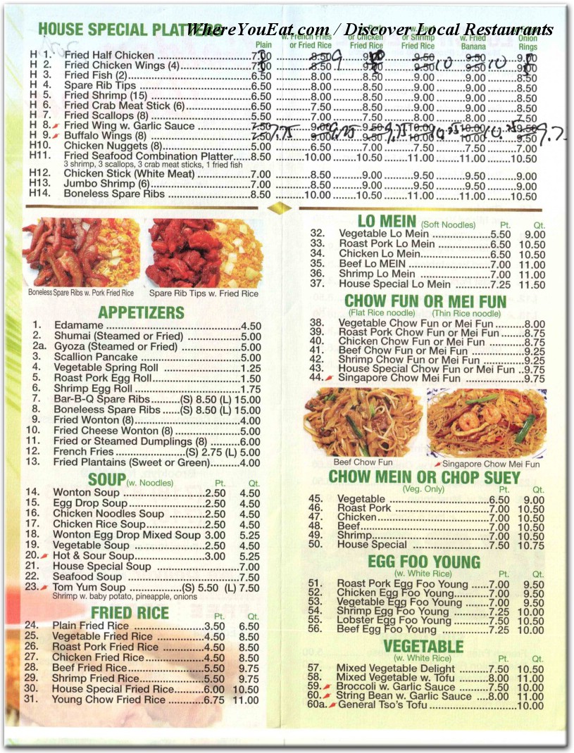 menu image