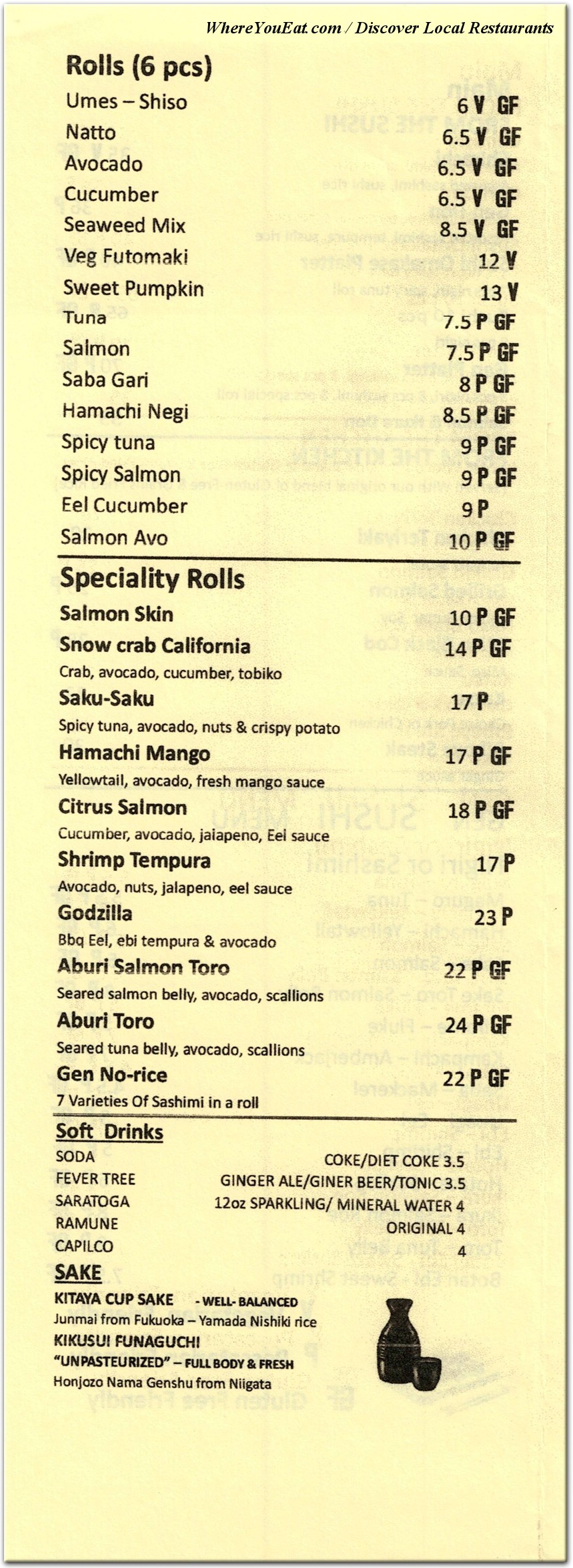 menu image