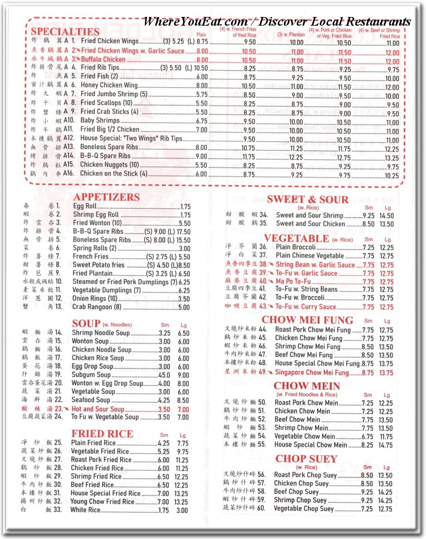 menu image
