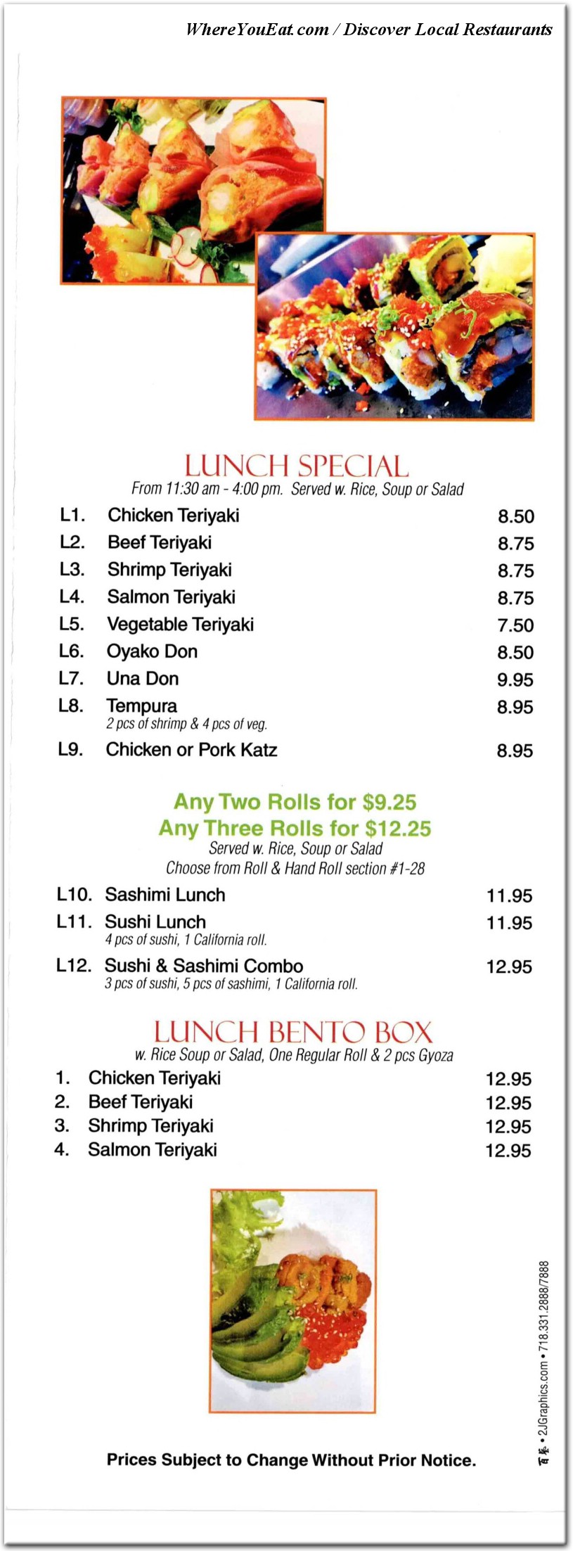 menu image