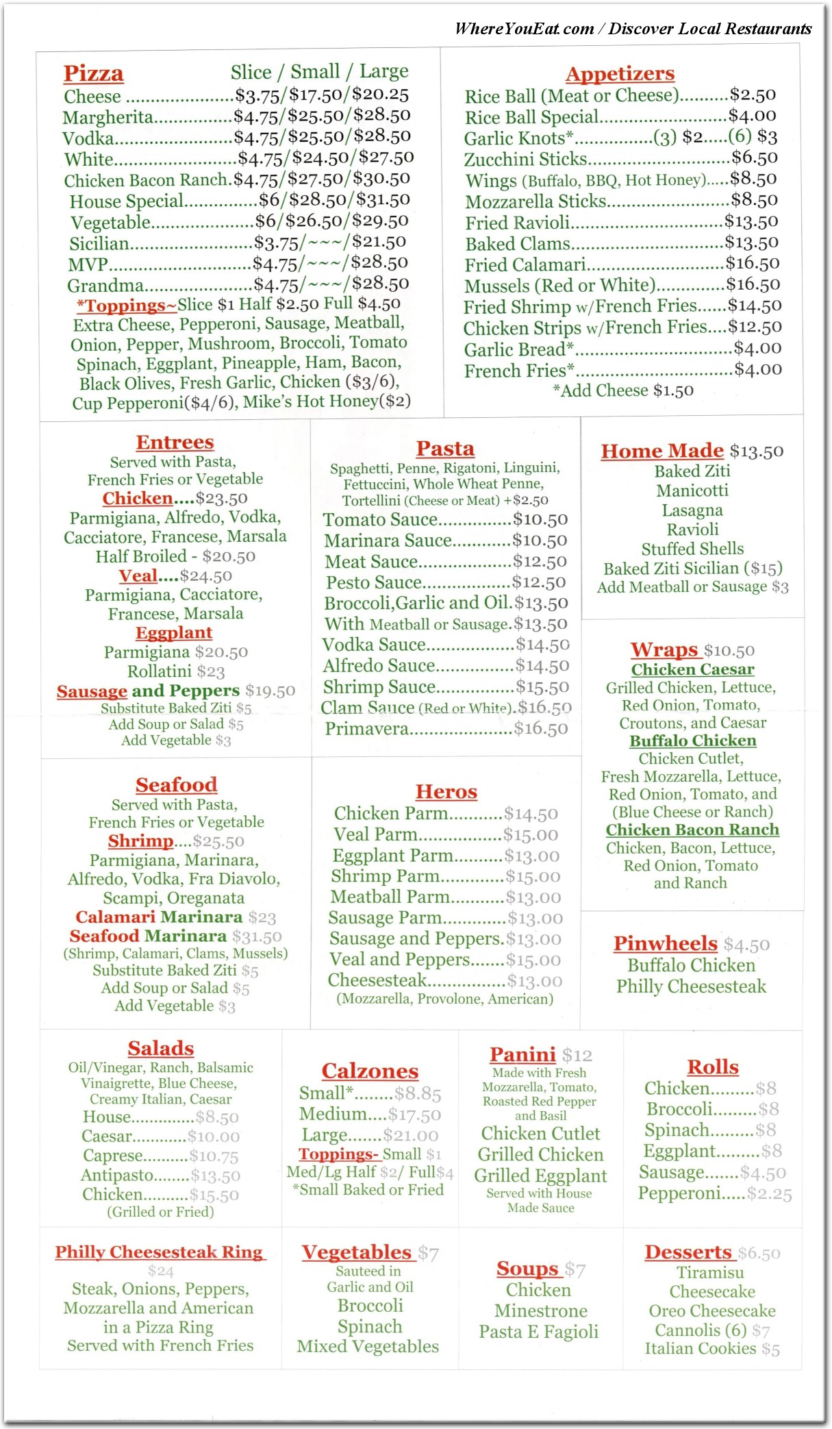 menu image
