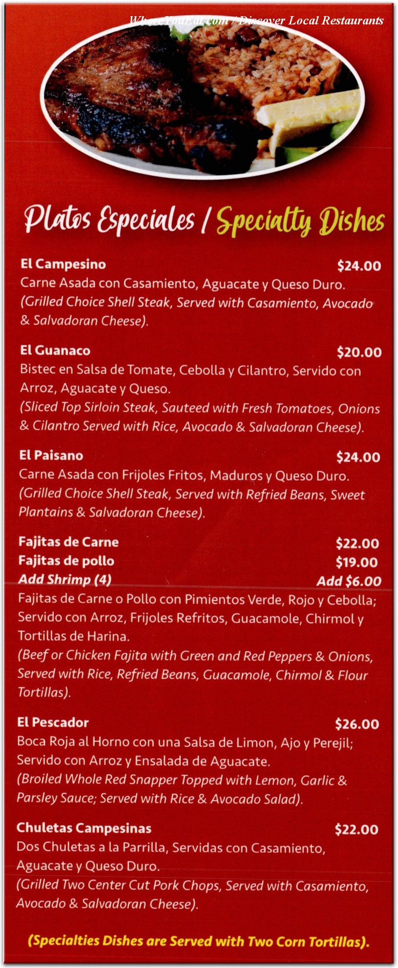 menu image
