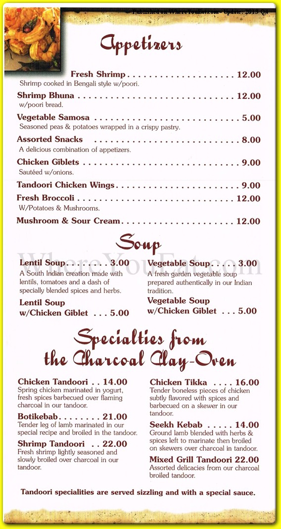 menu image