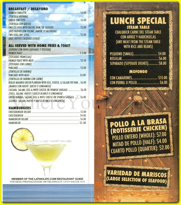 menu image