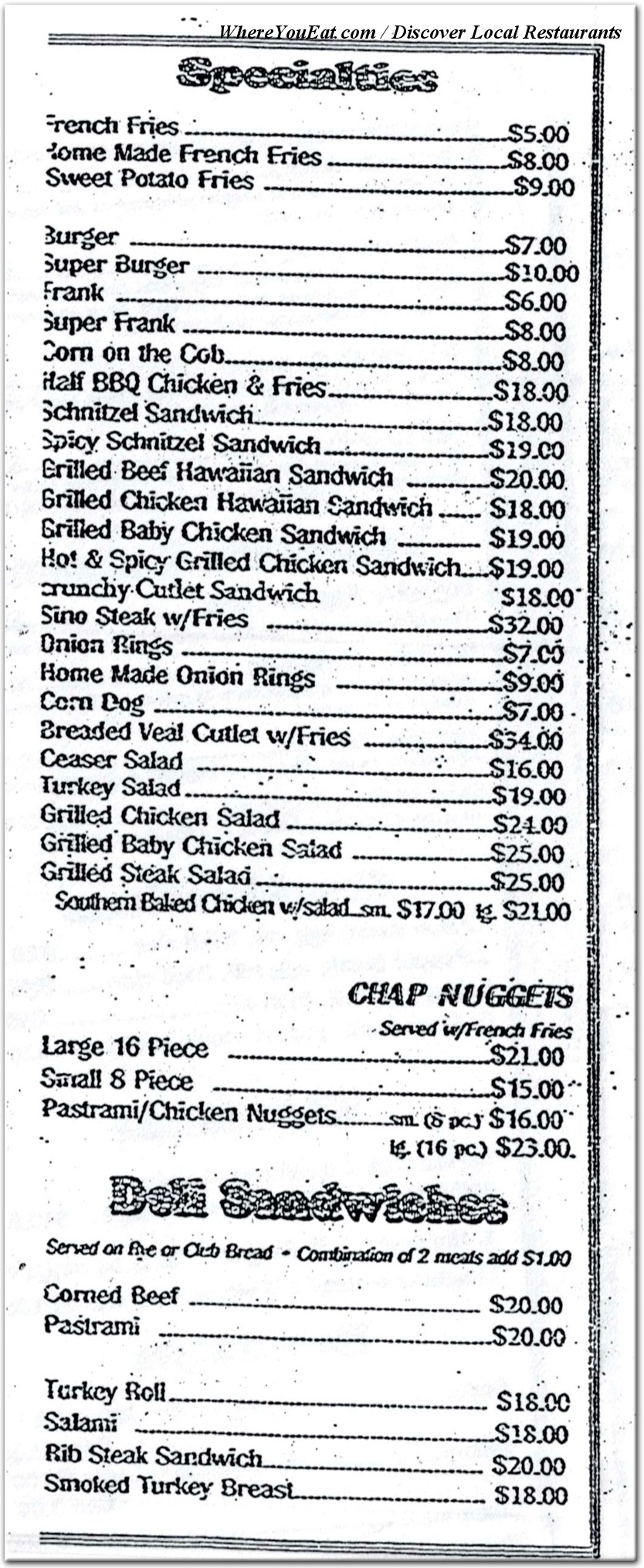 menu image