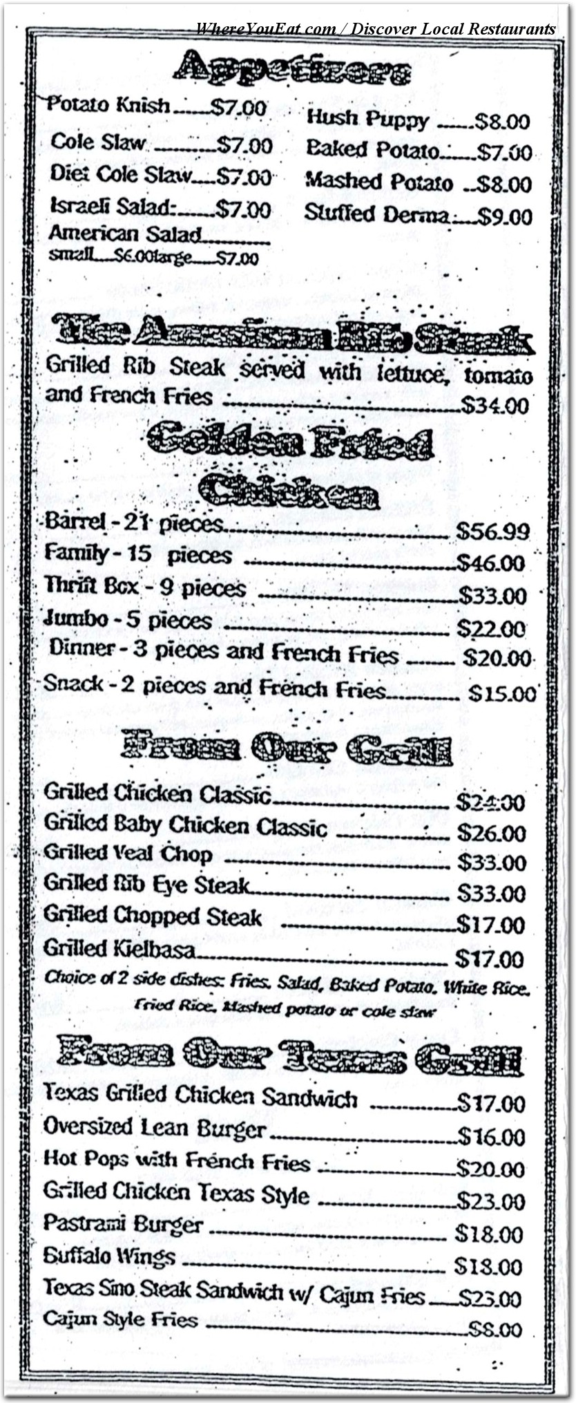 menu image