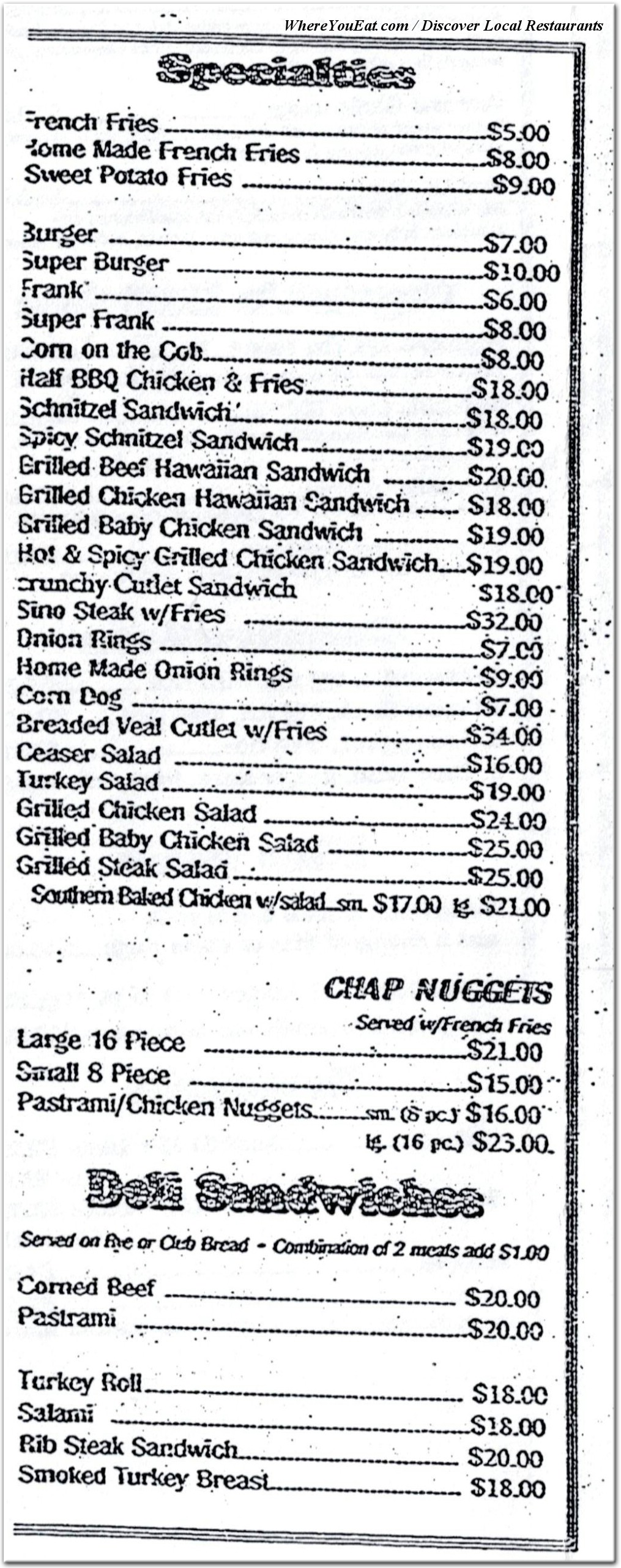menu image