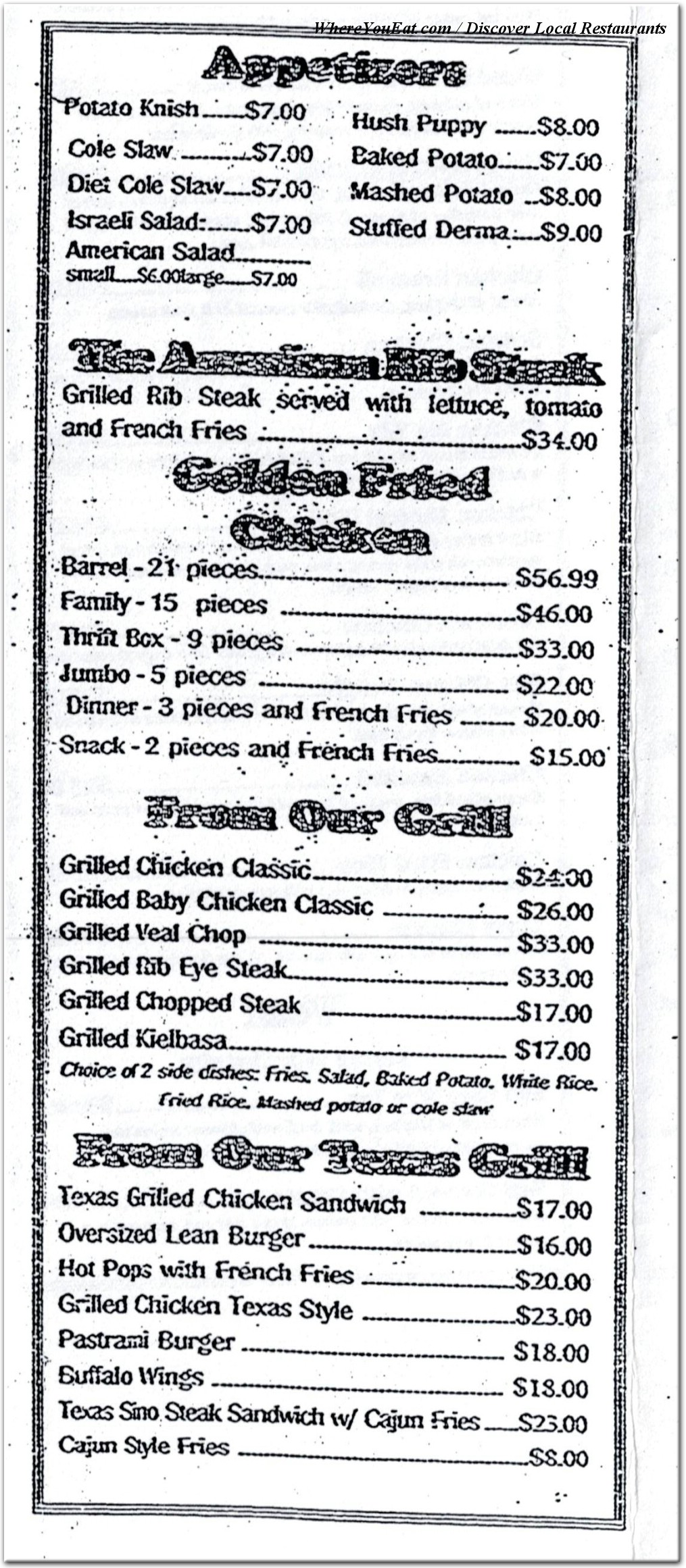 menu image