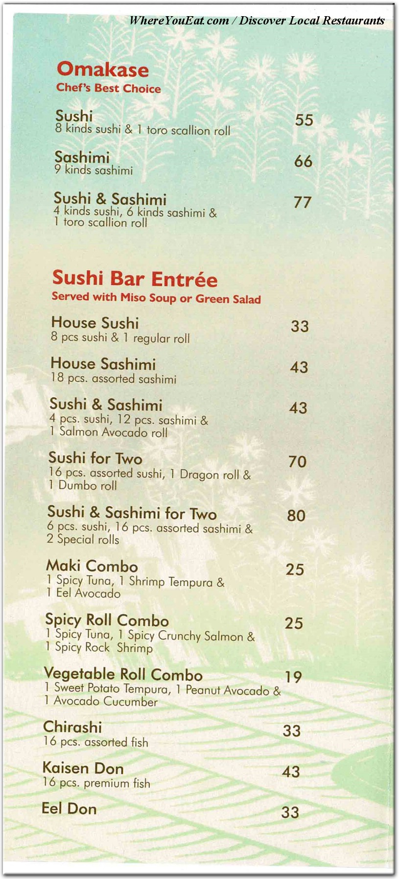 menu image