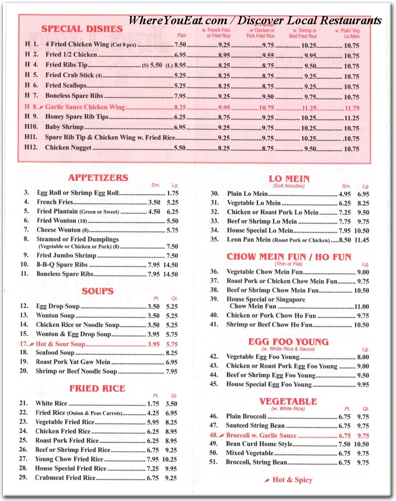 menu image