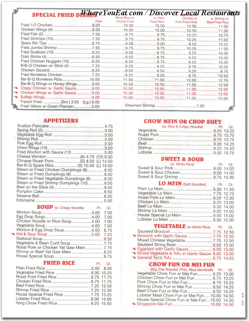 menu image