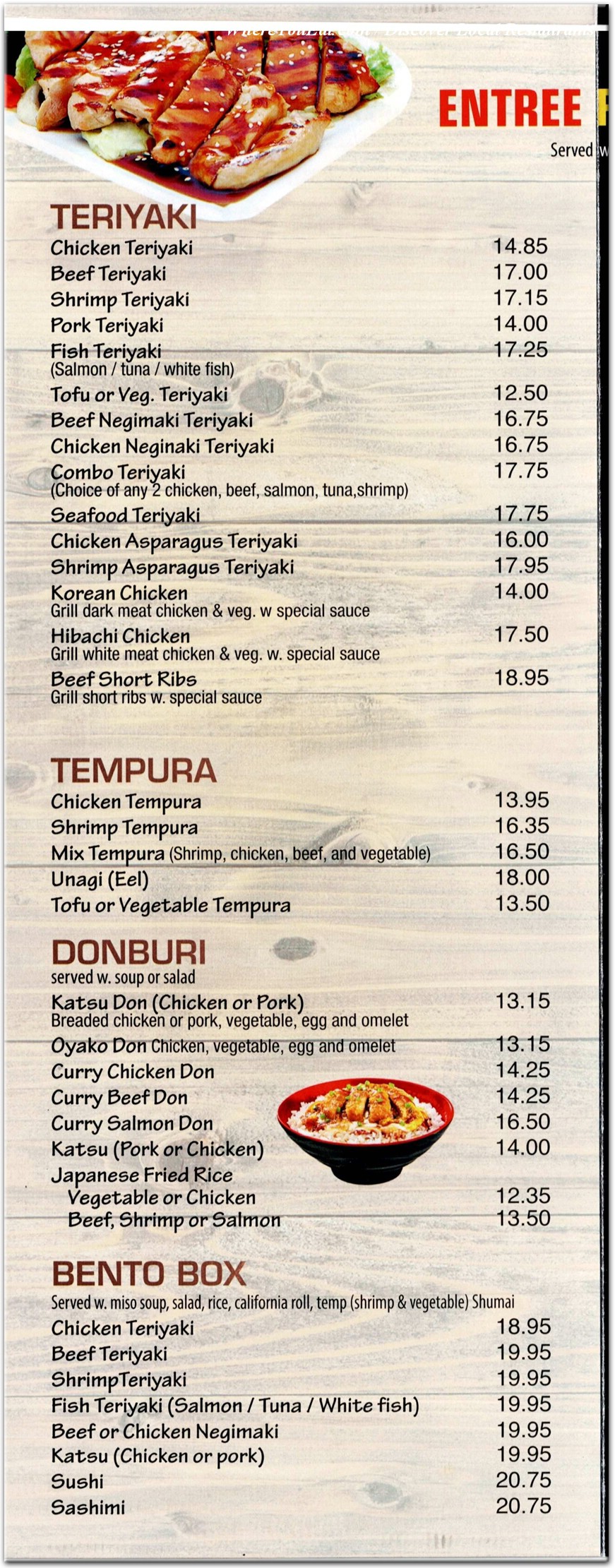 menu image