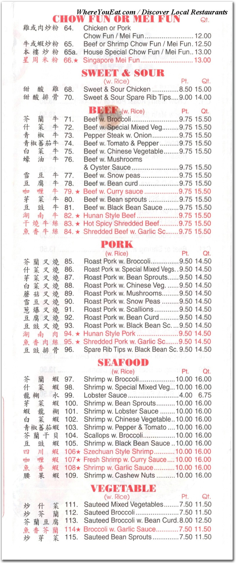 menu image