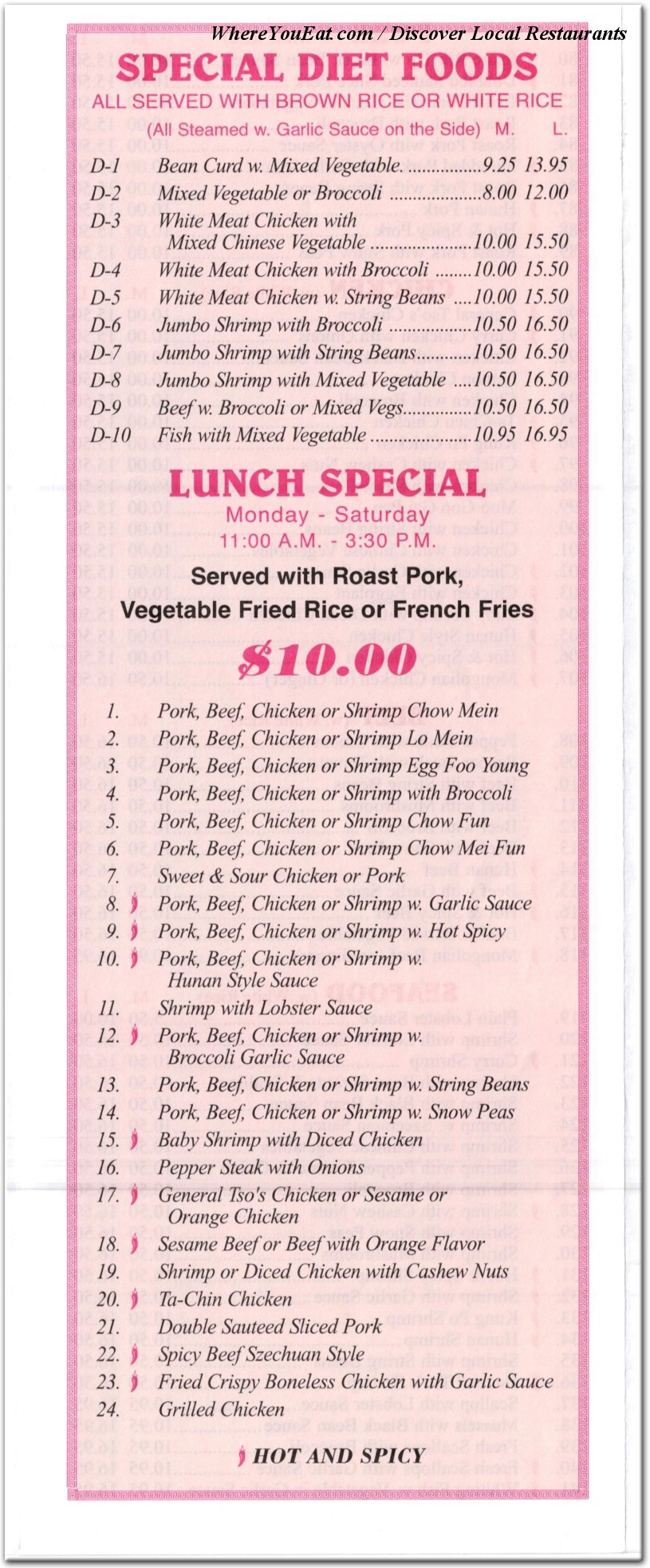menu image