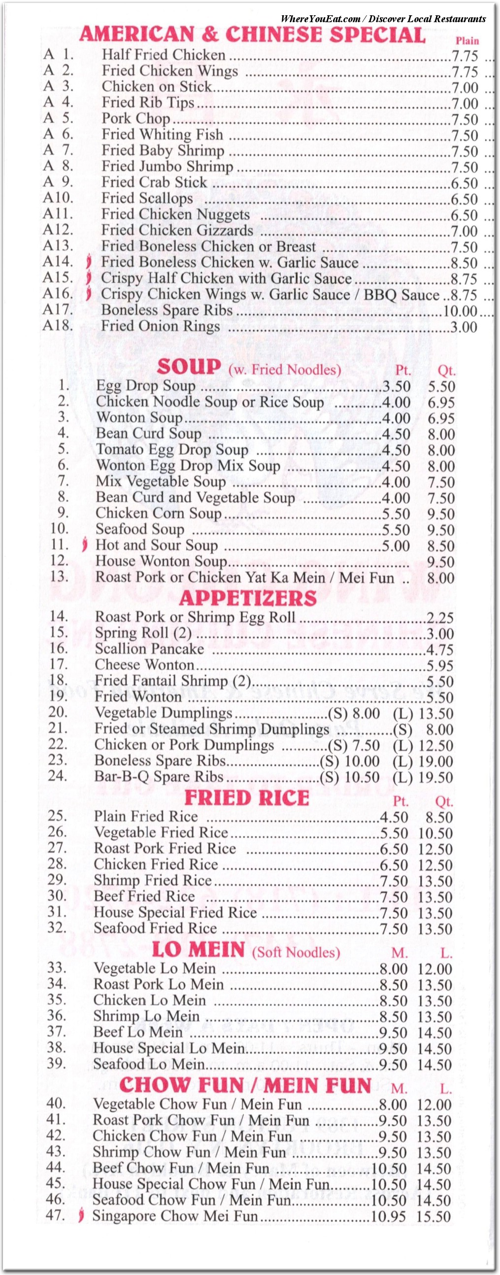menu image