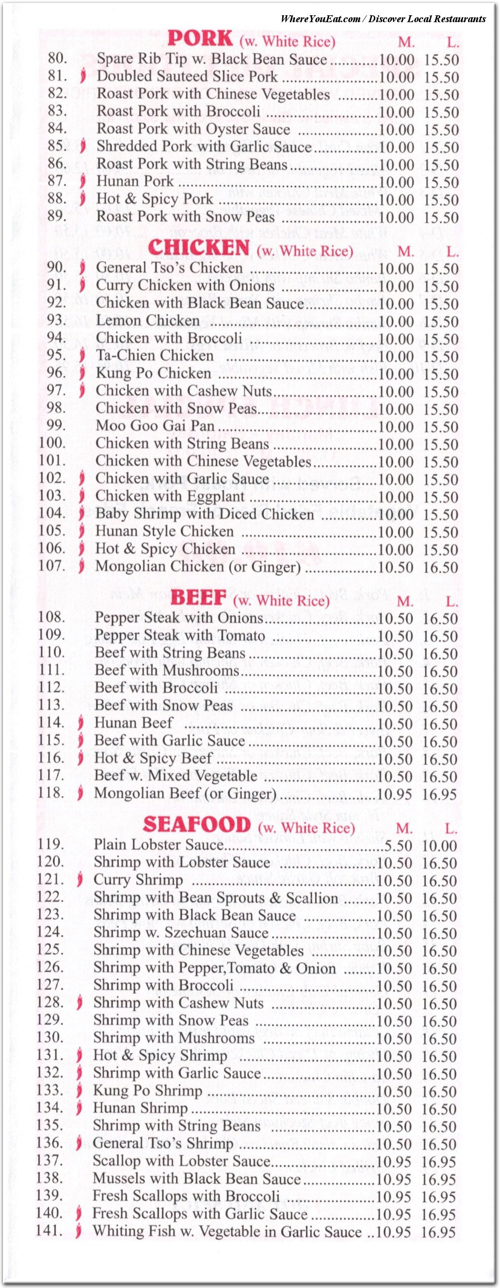 menu image