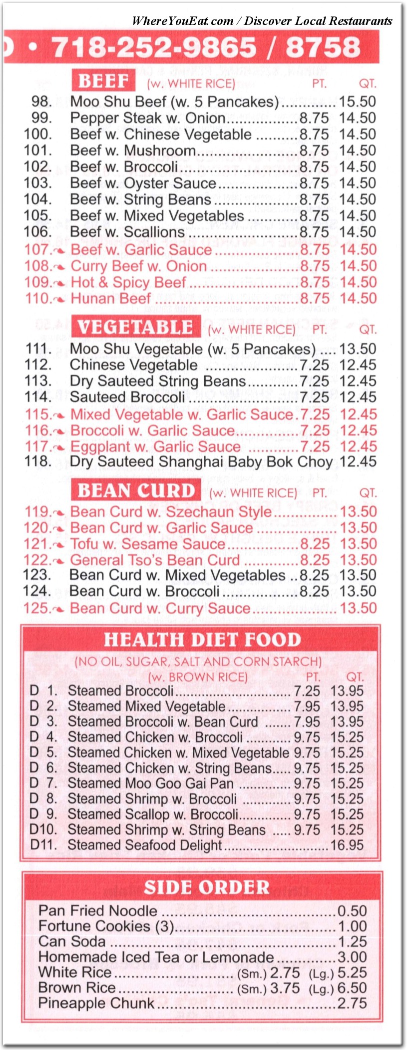 menu image