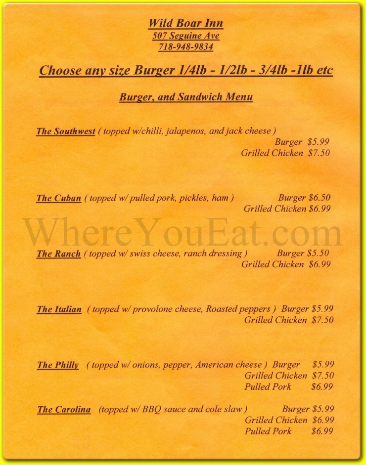 menu image