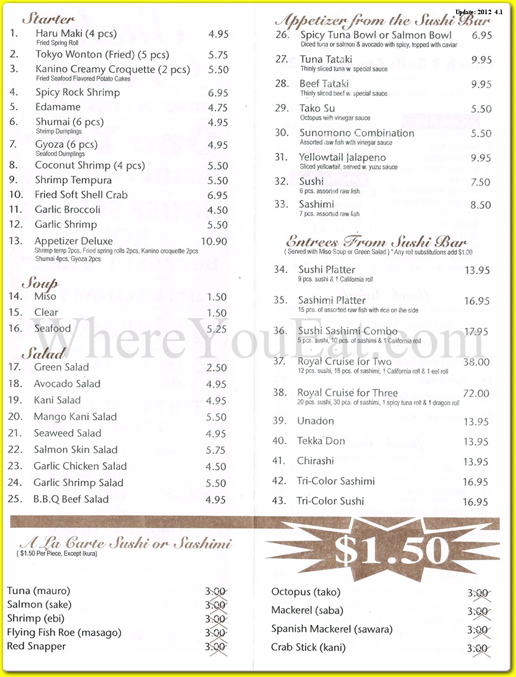 menu image