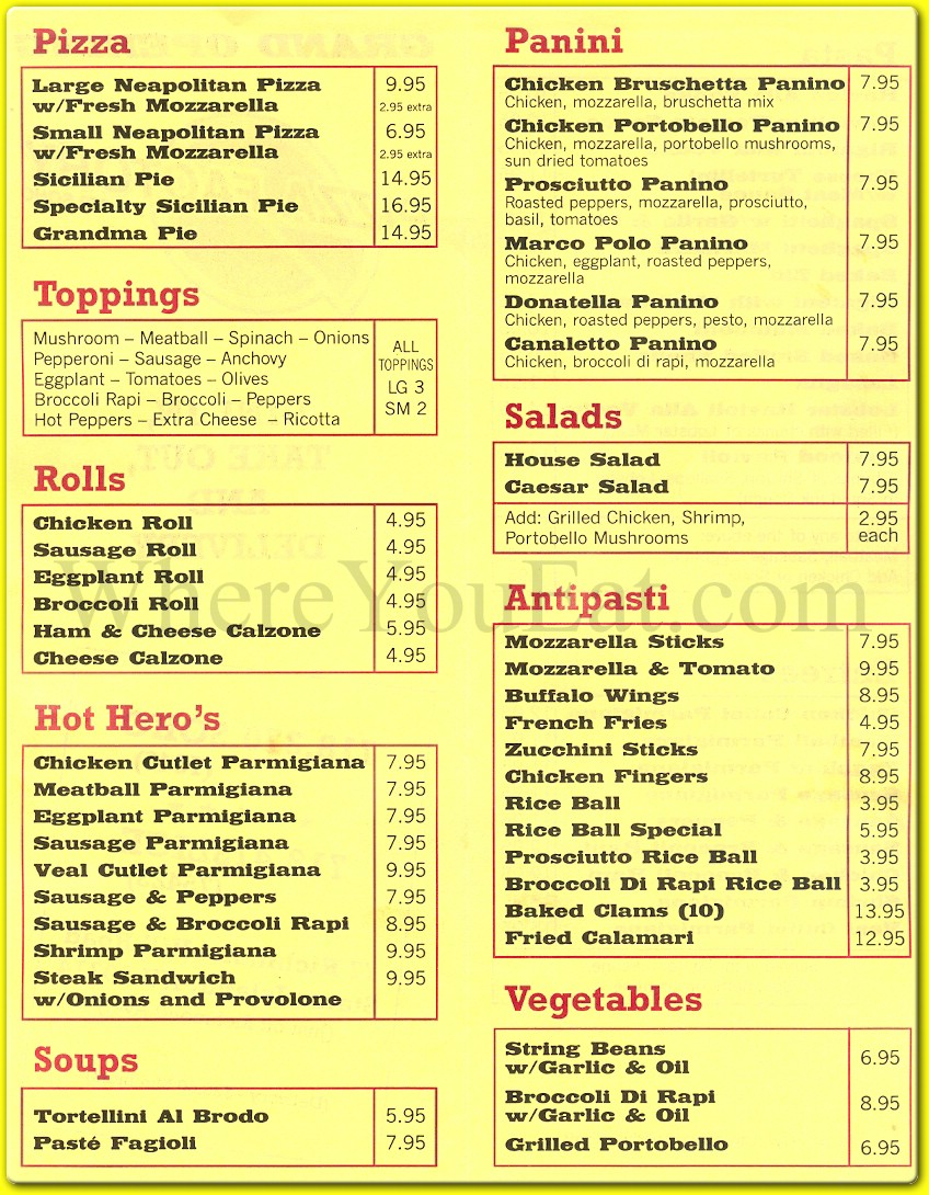 menu image