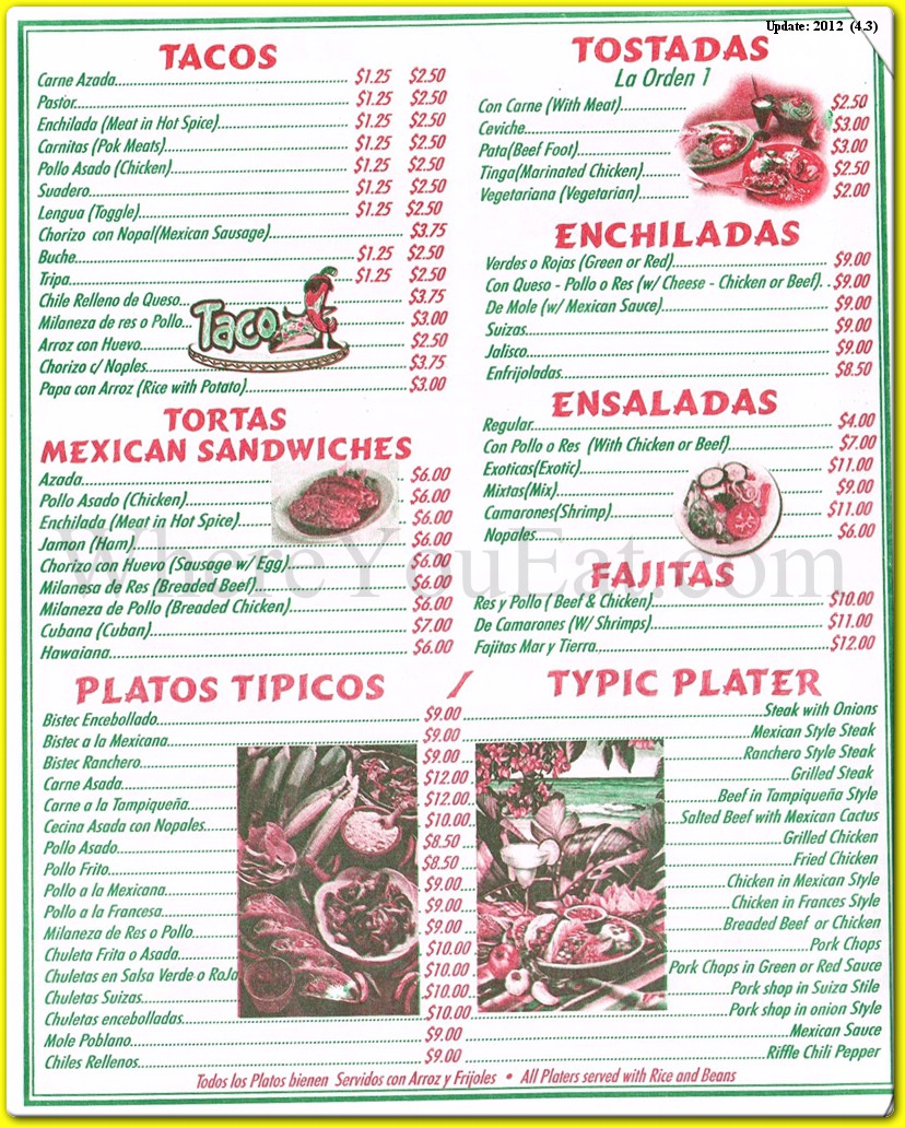 menu image