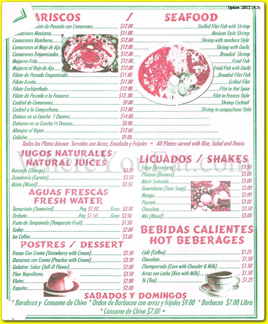 menu image