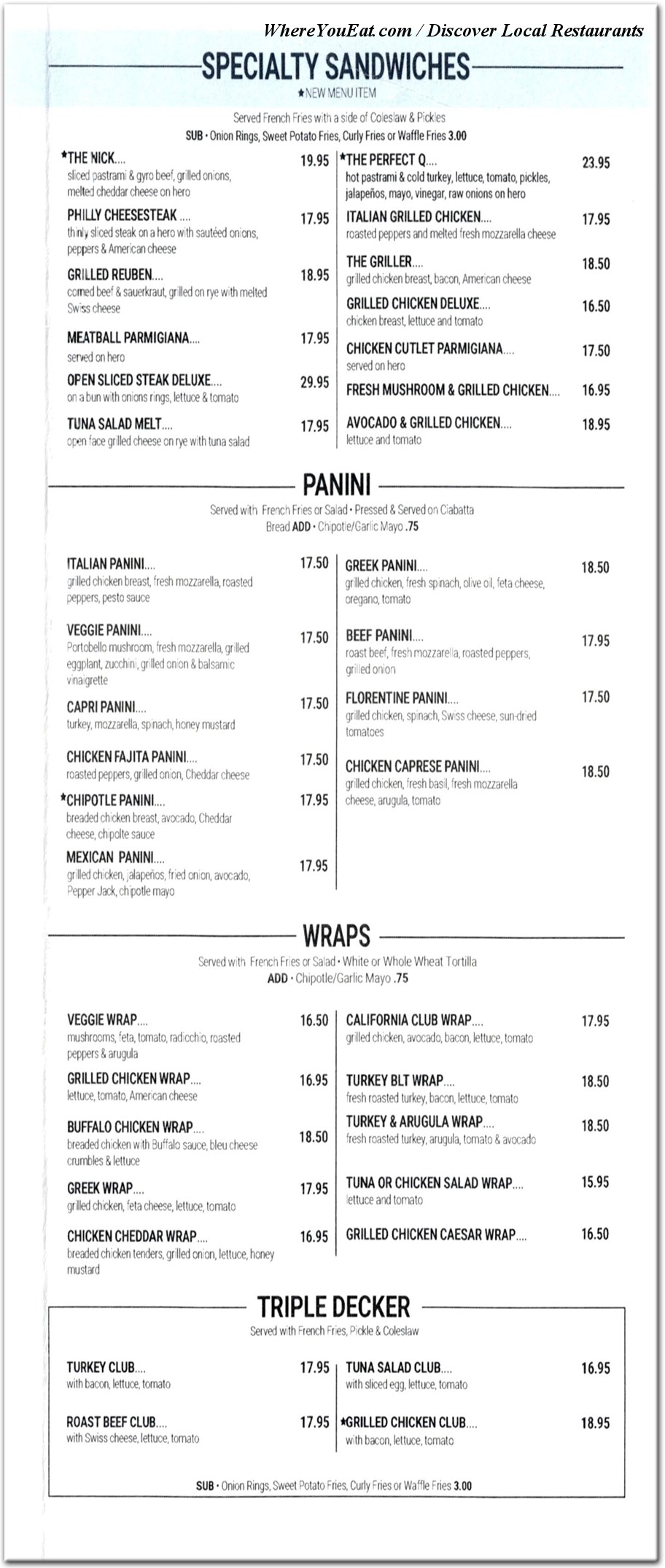 menu image