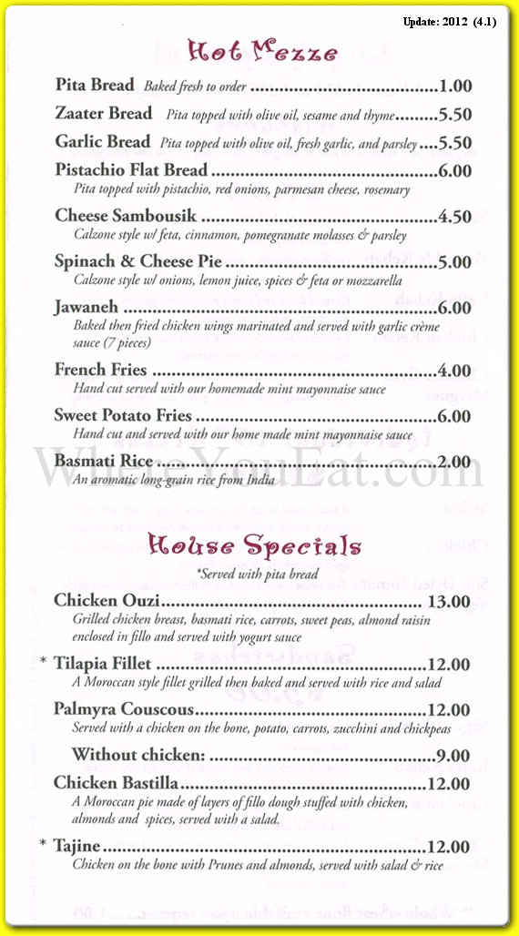 menu image