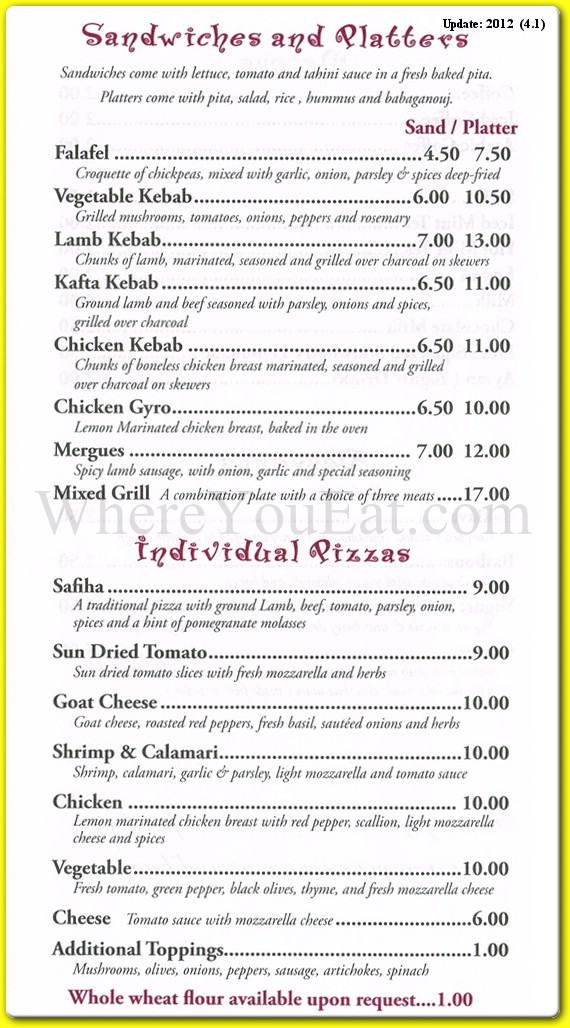 menu image