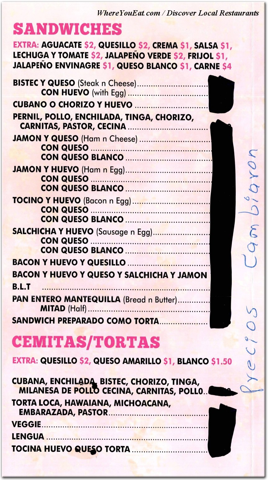 menu image