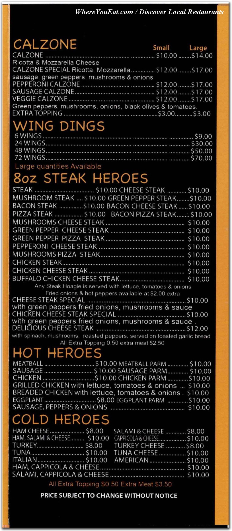 menu image
