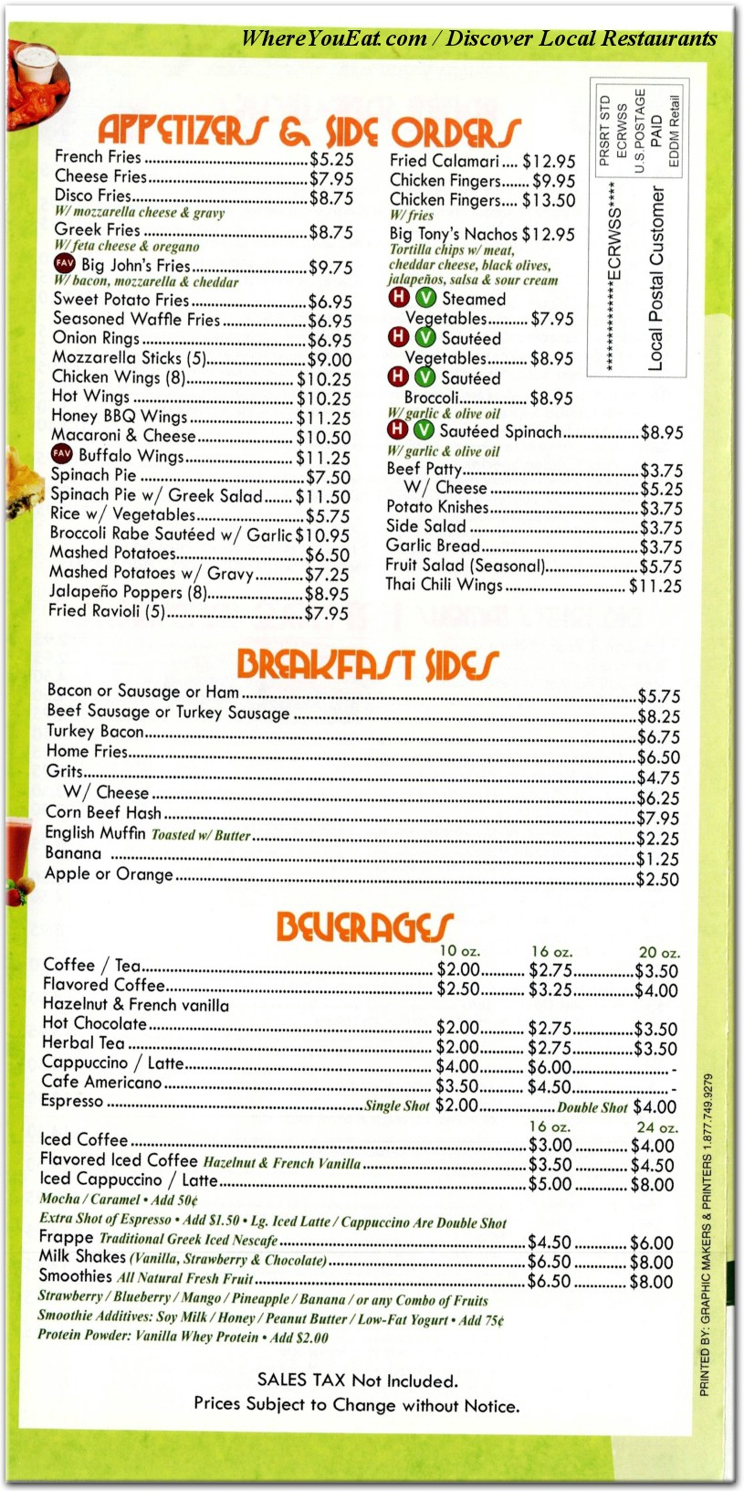menu image