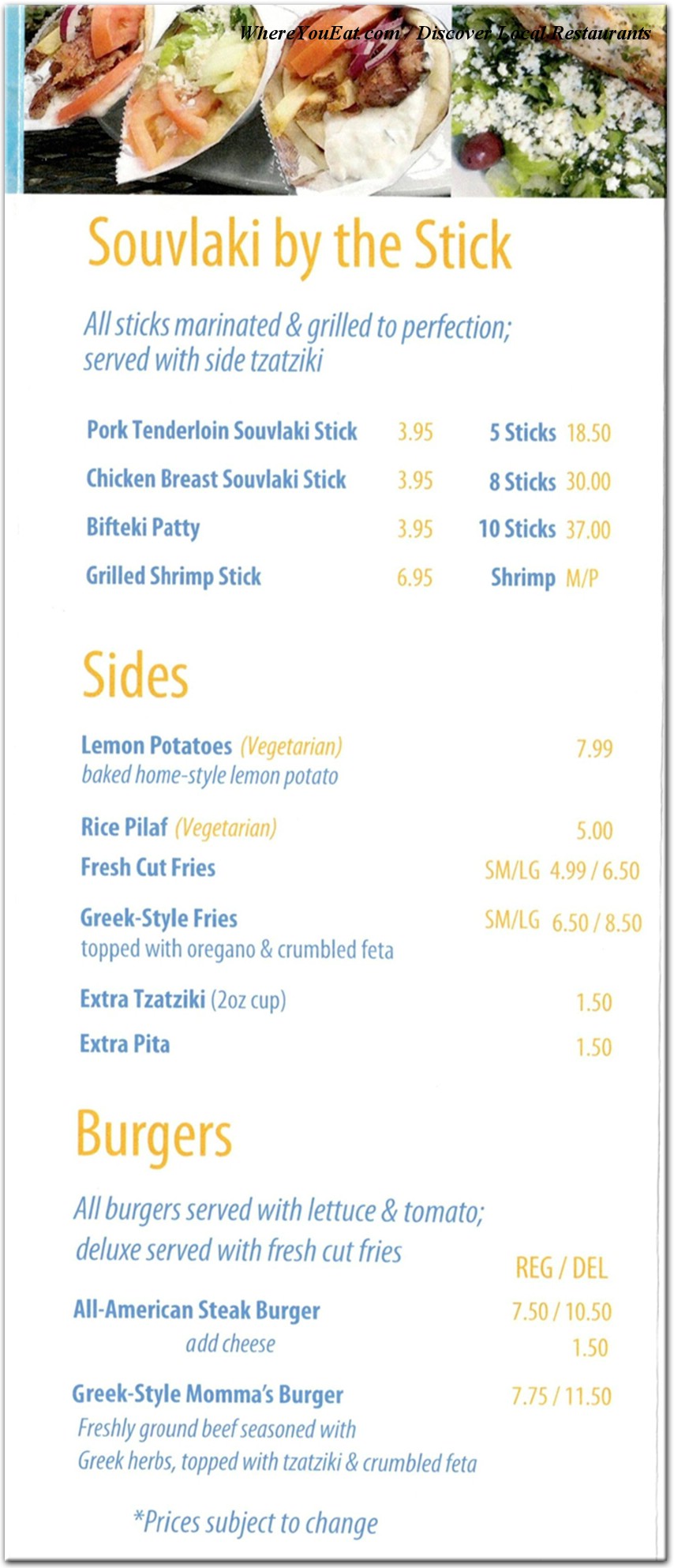 menu image
