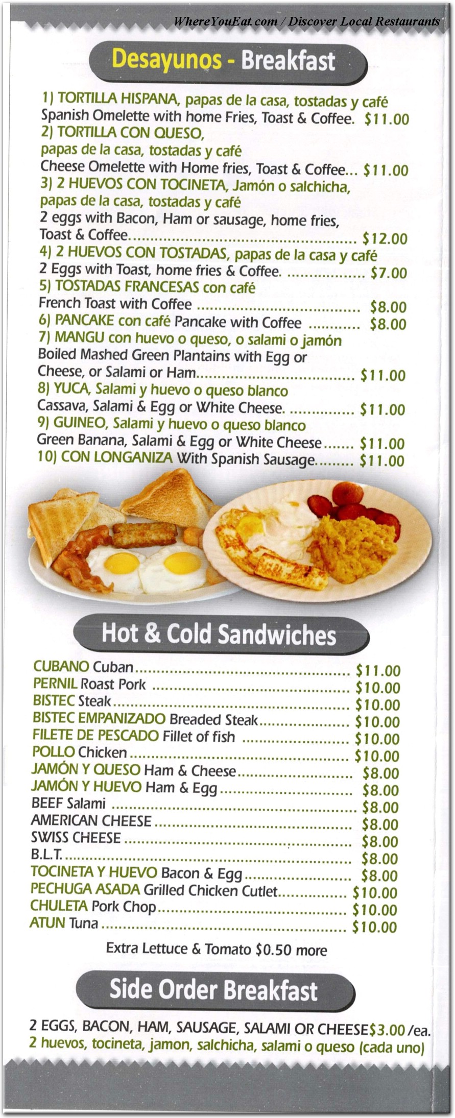menu image