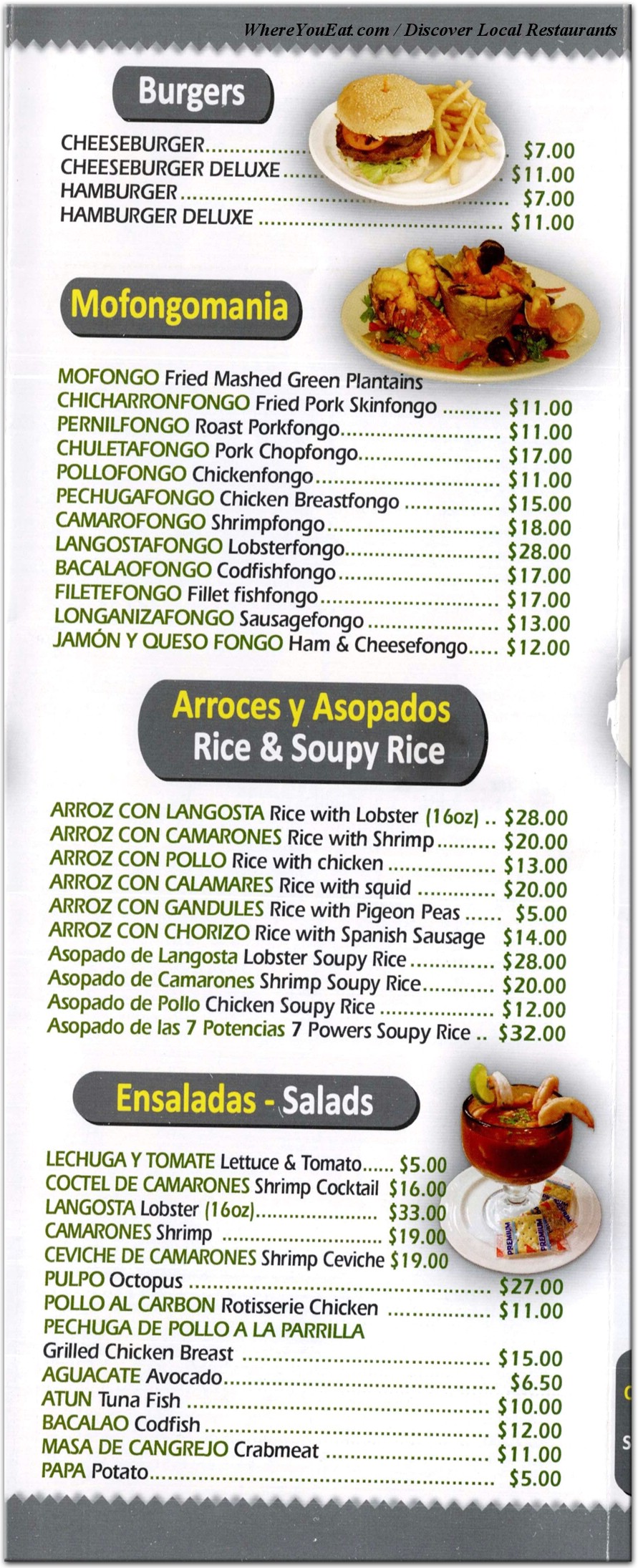 menu image