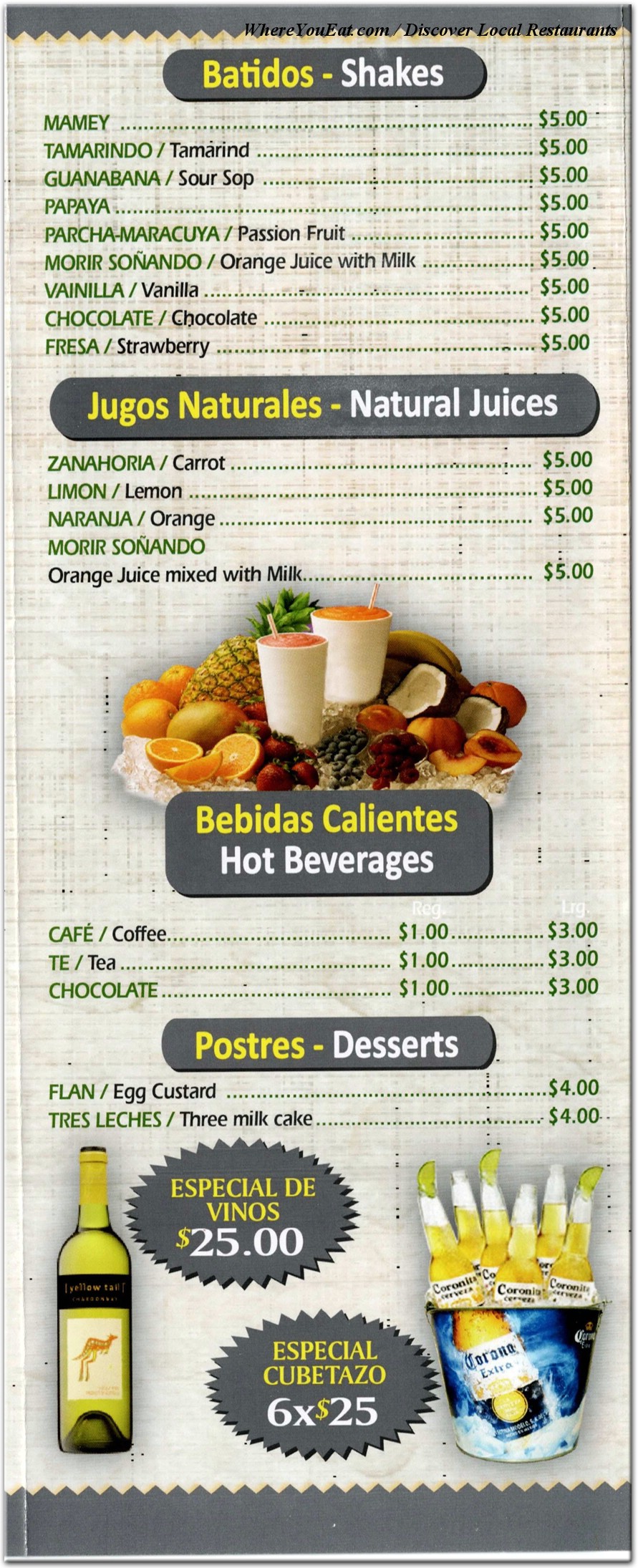 menu image